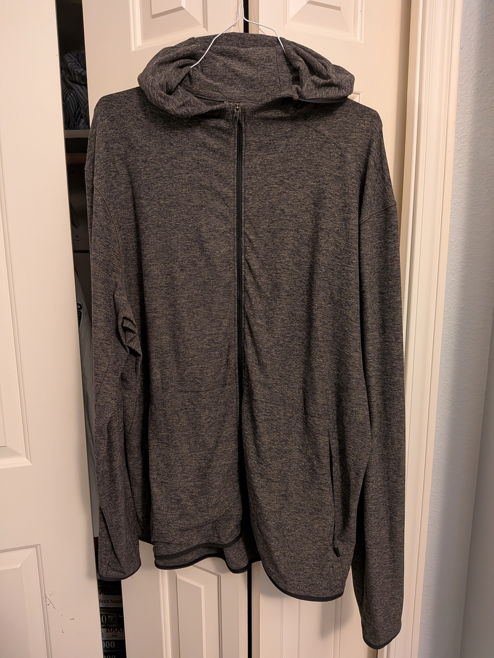lululemon athletica Heathered Green Full Zip Hoodie